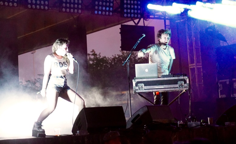 Sylvan Esso capping off the most energetic set of the festival.